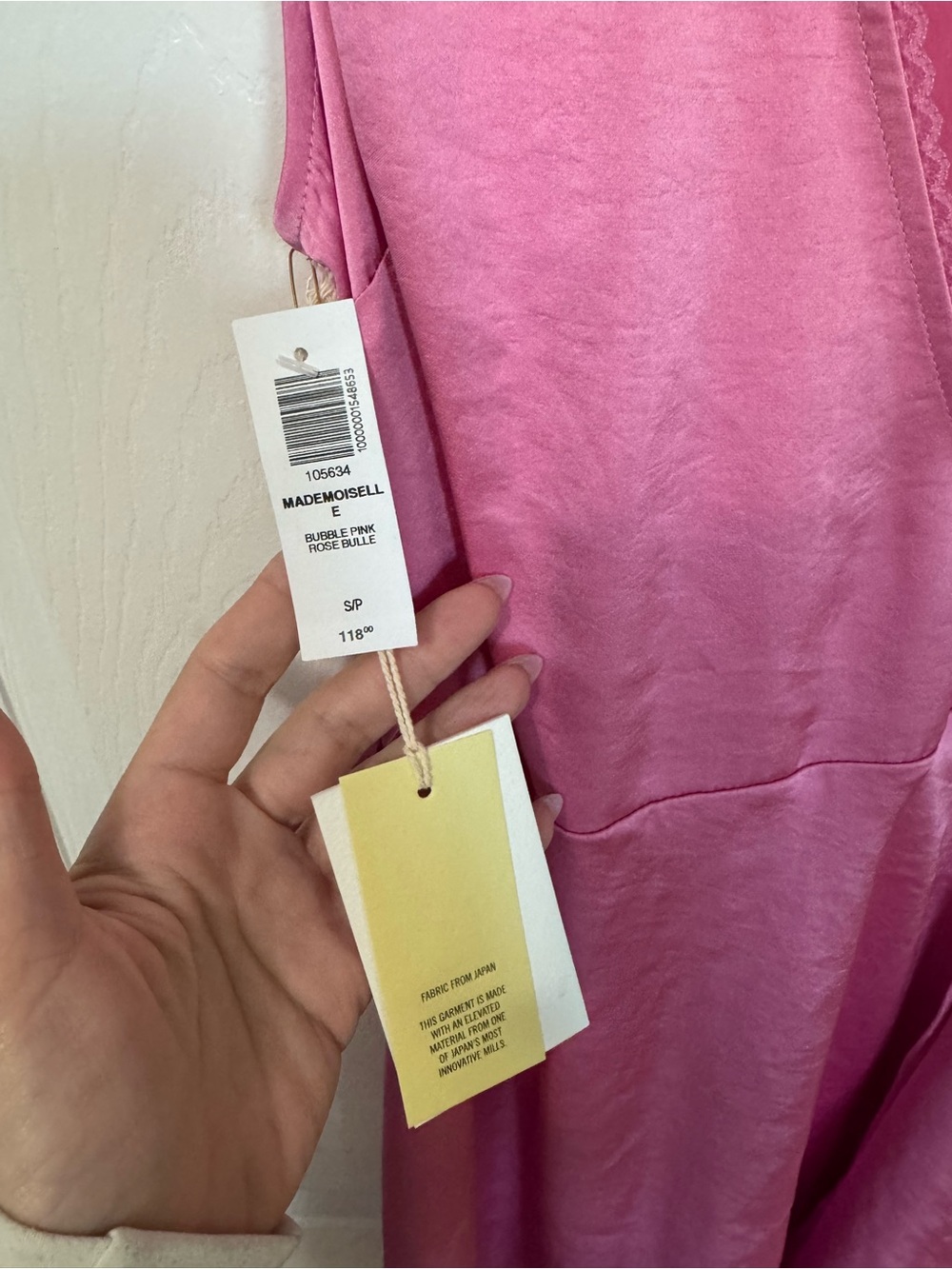 NWT Aritzia Wilfred Mademoiselle Dress Bubble Pink Small - Picture 4 of 6